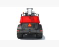 Agricultural Forage Harvester With Front Cutting Head 3D-Modell Seitenansicht