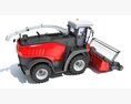 Agricultural Forage Harvester With Front Cutting Head Modello 3D