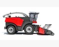 Agricultural Forage Harvester With Front Cutting Head Modèle 3d