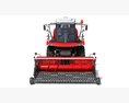 Agricultural Forage Harvester With Front Cutting Head 3d model clay render