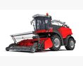 Agricultural Forage Harvester With Front Cutting Head 3d model