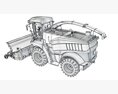 Agricultural Forage Harvester With Front Cutting Head 3D-Modell