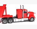 American Truck With Tipper Trailer Modelo 3D