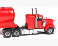 Classic American Truck With Tank Trailer Modelo 3d