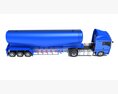 Euro Fuel Tanker Truck 3Dモデル