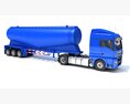 Euro Fuel Tanker Truck 3d model