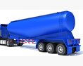 Euro Fuel Tanker Truck 3D-Modell