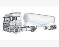 Euro Fuel Tanker Truck Modelo 3D