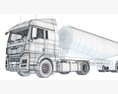 Euro Fuel Tanker Truck Modelo 3d