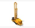 Heavy-Duty Rotary Drill Rig 3d model top view