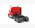 Long-Haul Tractor Truck With Sleeper Cab Modello 3D
