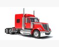 Long-Haul Tractor Truck With Sleeper Cab Modèle 3d