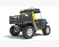Off-Road Utility Vehicle With Cargo Space 3d model side view
