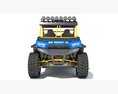 Off-Road Utility Vehicle With Cargo Space 3D模型 顶视图