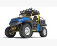 Off-Road Utility Vehicle With Cargo Space 3D-Modell Vorderansicht