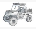 Off-Road Utility Vehicle With Cargo Space 3D-Modell seats