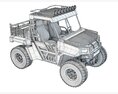 Off-Road Utility Vehicle With Cargo Space Modelo 3d