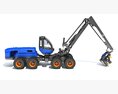 Timber Harvester With High-Reach Arm 3d model