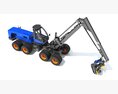 Timber Harvester With High-Reach Arm 3d model