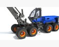 Timber Harvester With High-Reach Arm 3D 모델 