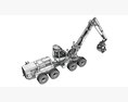 Timber Harvester With High-Reach Arm 3D-Modell