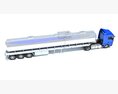 Two Axle Truck With Fuel Tank Semitrailer Modèle 3d