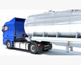 Two Axle Truck With Fuel Tank Semitrailer Modèle 3d dashboard