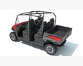 4-Seat Utility Task Vehicle 3D-Modell wire render