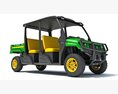 Crossover Utility Vehicle 3d model clay render