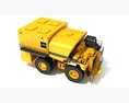 Fuel And Lube Truck 3D 모델  top view