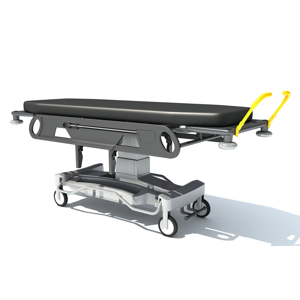 Hospital Transport Stretcher 3D 모델 