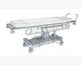 Hospital Transport Stretcher 3d model