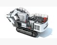 Liebherr Mining Excavator 3D 모델  wire render