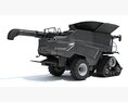 Track-Front Combine Harvester Without Crop Header 3Dモデル side view
