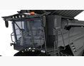 Track-Mounted Combine Harvester With Draper Header 3d model dashboard