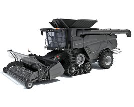 Track-Wheeled Combine Harvester Modelo 3d