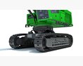 Tracked Forestry Harvester 3D модель dashboard