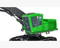 Tracked Forestry Harvester Modèle 3d seats