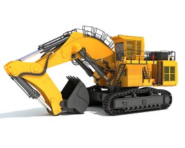 Tracked Mining Excavator 3D 모델 