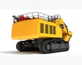 Tracked Mining Excavator Modello 3D