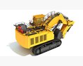 Tracked Mining Excavator Modello 3D