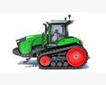 Two Track Tractor 3d model back view