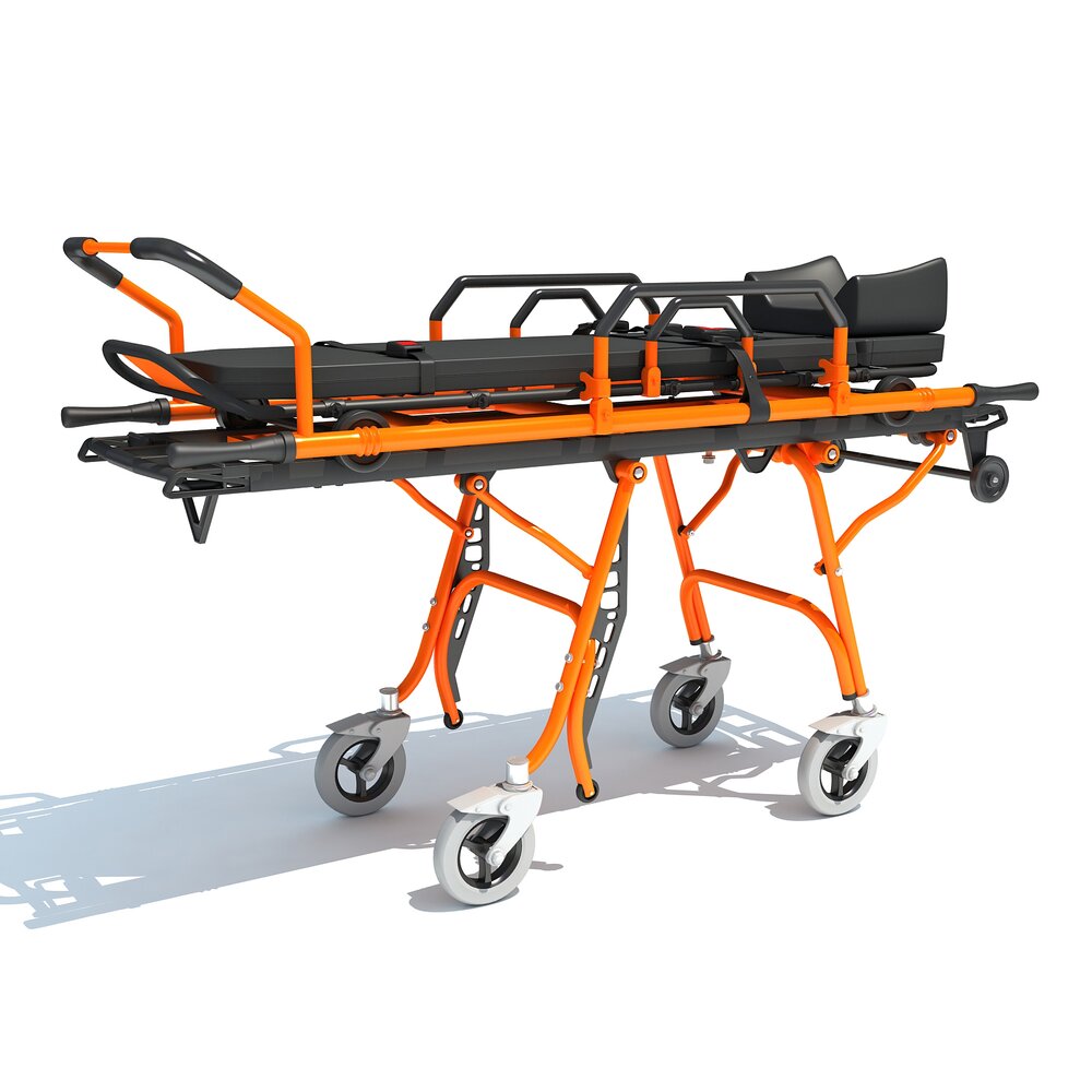 Ambulance Stretcher Trolley 3D model