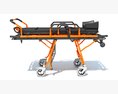 Ambulance Stretcher Trolley Modello 3D