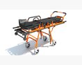 Ambulance Stretcher Trolley 3D 모델 