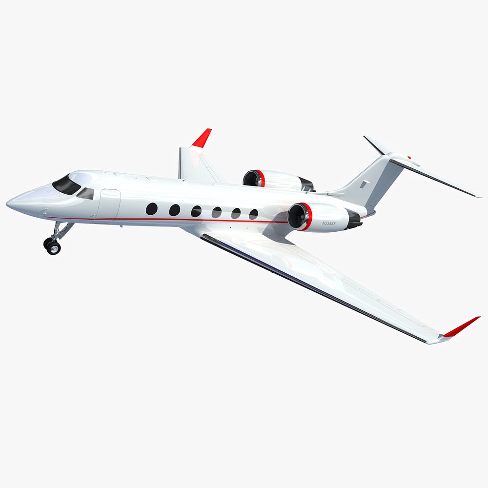 Business Jet Aircraft Modello 3D