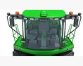 Corn Silage Harvester With Maize Header 3d model seats