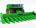 Corn Silage Harvester With Maize Header Modèle 3d