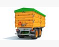 Farm Tipping Trailer 3d model side view