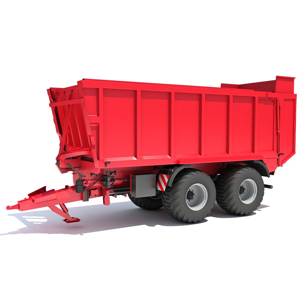 Heavy-Duty Agricultural Trailer 3D model